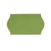 Samolepicí oblá etiketa 22x12 mm, zelená