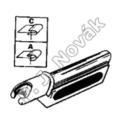 Jednoduchý lemovač (piston) AT18C-16x8x1,5 mm