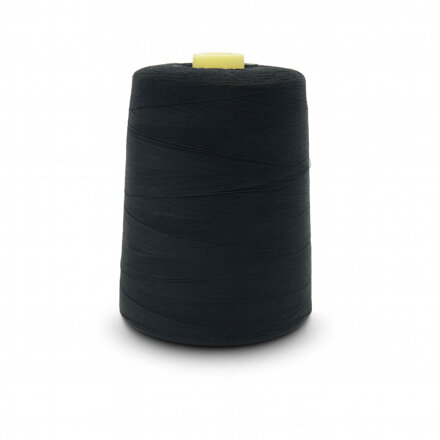 Niť 100%PES120S/černa/1500/5000m TWIST