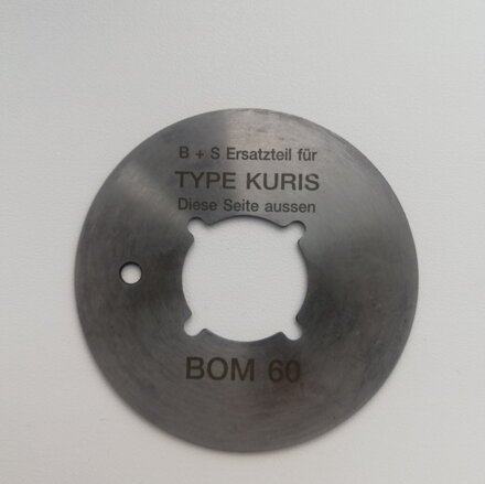 Round knife KURIS BOM 60, round