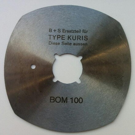 Round knife KURIS BOM 100/101, 4-curves