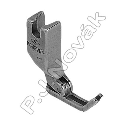 Hinged Zipper Feet P363VNF, needle feeding narrow 5 mm