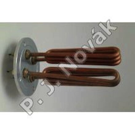 HEATING ELEMENT WITH FLANGE 120mm, 4 HOLES, W. 3000 STIROVAP, L=160mm