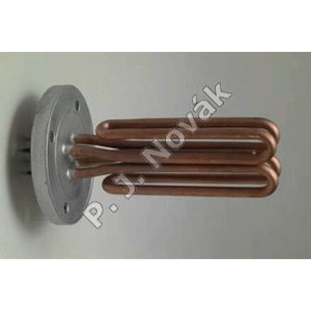HEATING ELEMENT WITH FLANGE 110mm, 4 HOLES, W. 3300 REVERBERI, L=180mm
