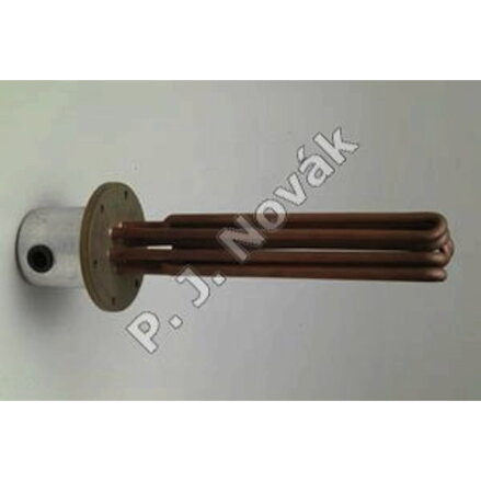 HEATING ELEMENT W/FLANGE dia 95mm, 6 HOLES, W.4500 W/PROBE HOLDER, L=250mm