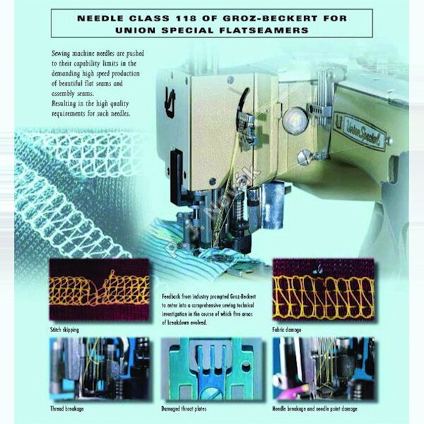 Jehla GROZ-BECKERT UY 118 GBS/FLX118 GBS 90Nm