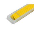 Leads yelow 100x3 mm (plast.box=12pcs leads)