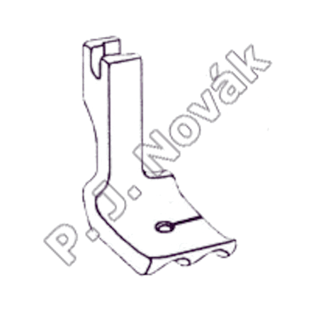 Solid Piping Foot double P69D - 1/8" (3,2 mm)