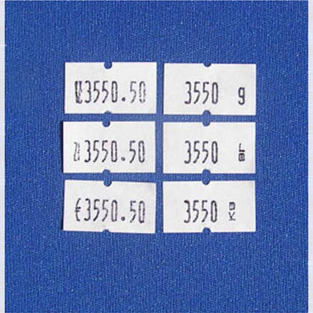 Self adhesive labels COLA PLY 22x12 mm, white