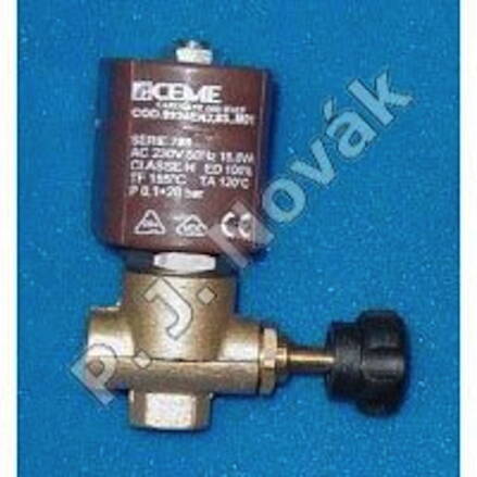 Elektromagnetický ventil CEME1/4", 220V (9934), rohový