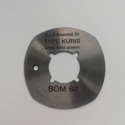 Round knife KURIS BOM 60, 4-curves